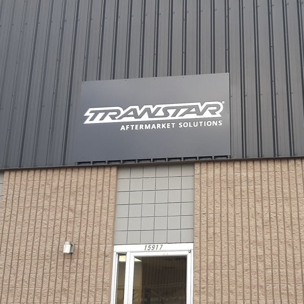 Matte Black Outdoor ACP Sign for Transtar Aftermarket Solutions in Edmonton, AB