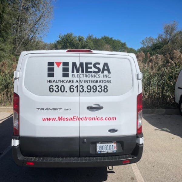 Mesa Cargo Van Graphics Rear