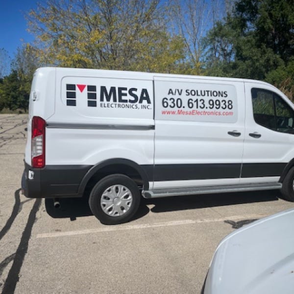 Mesa Cargo Van Graphics Passenger side