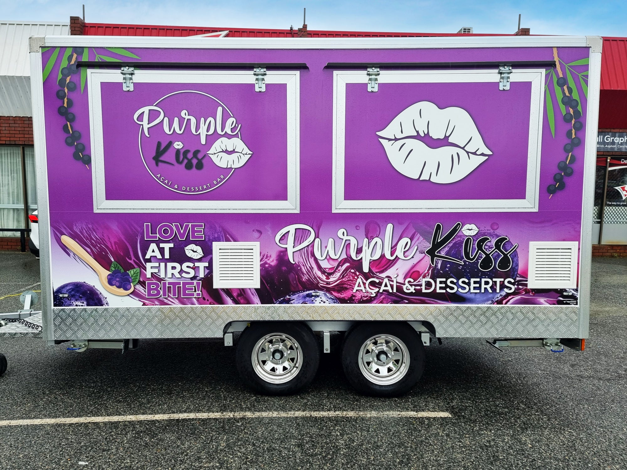 Purple Kiss Acai Trailer Wrap