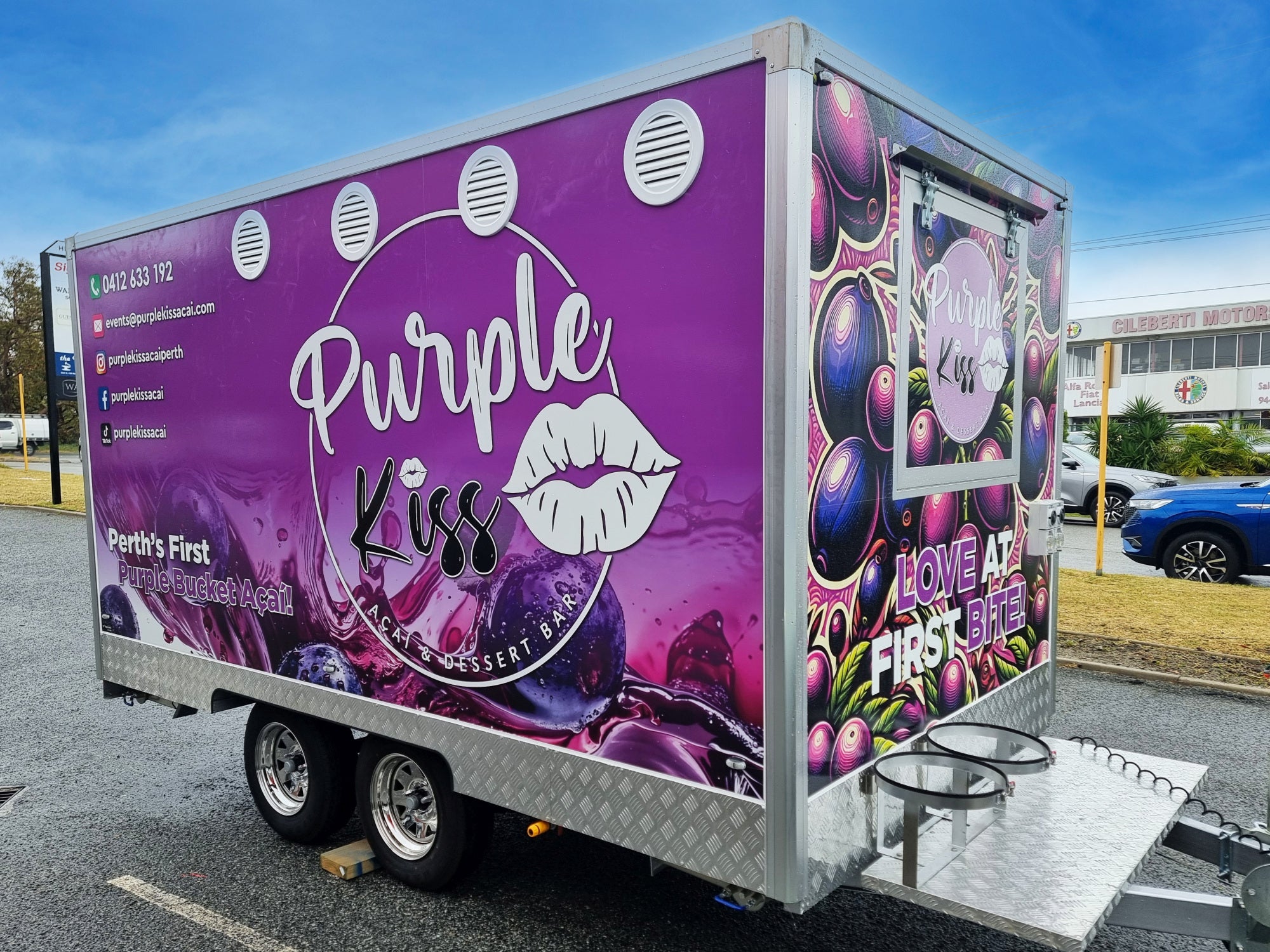 Purple Kiss Acai Trailer Wrap