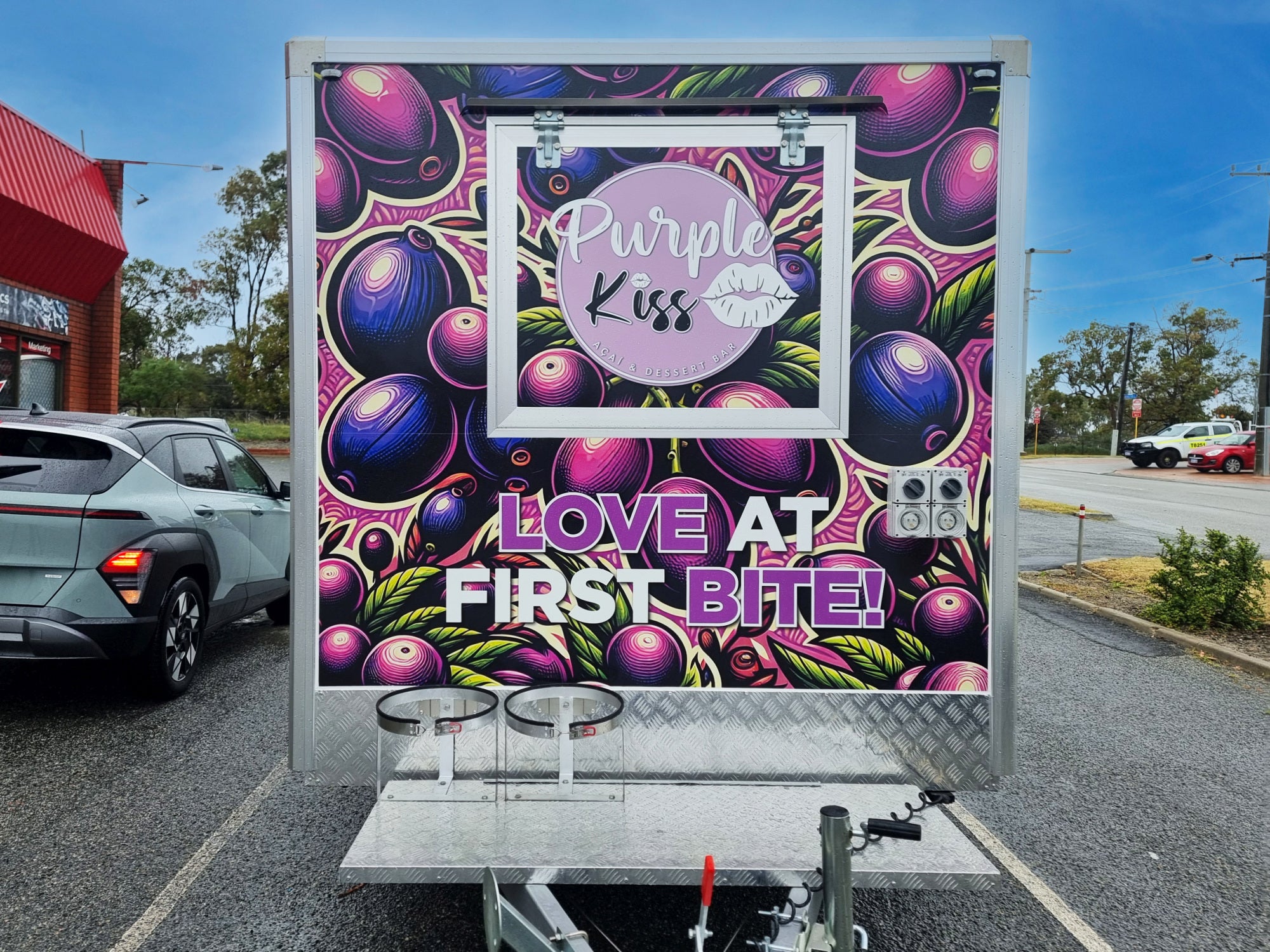 Purple Kiss Acai Trailer Wrap
