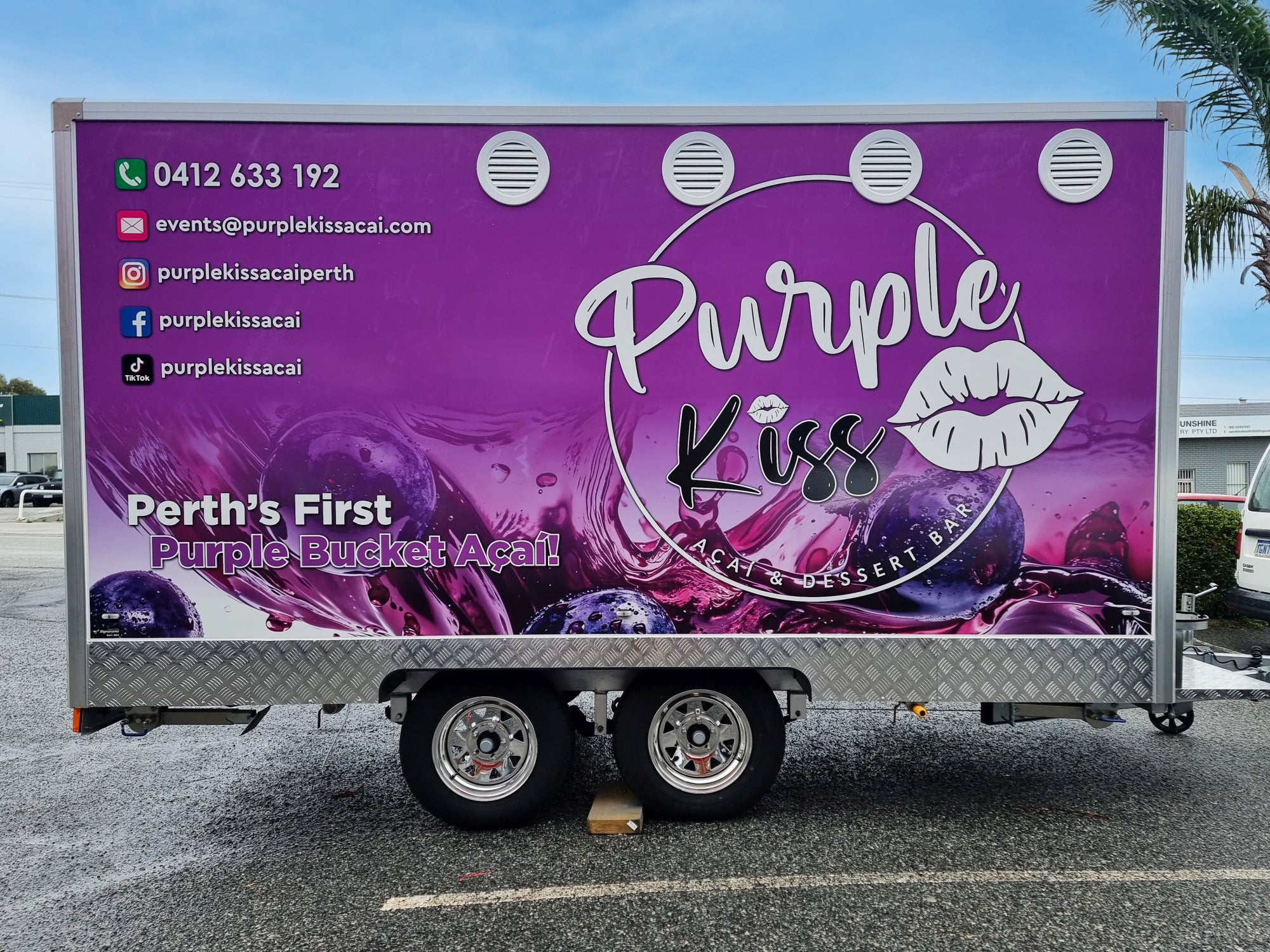 Purple Kiss Acai Trailer Wrap