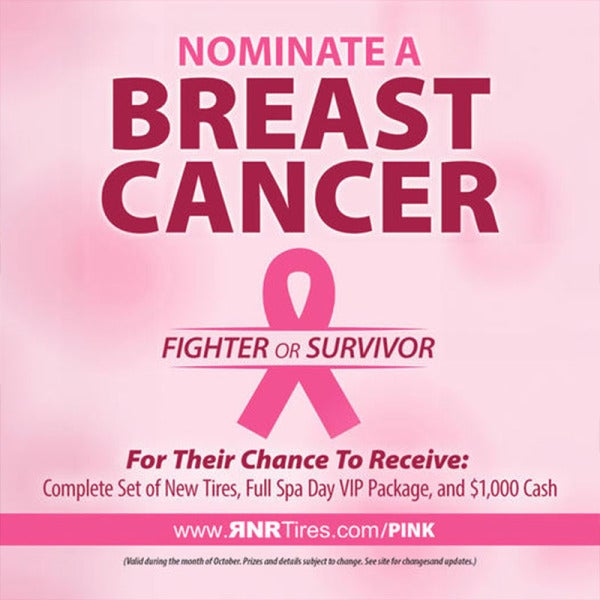RNR Tire Express Revs Up Ninth Annual Breast Cancer Awareness Campaign: Taking the Road to Recovery One Tire Sale at a Time RNR Tire Express Revs Up Ninth Annual Breast Cancer Awareness Campaign: Taking the Road to Recovery One Tire Sale at a Time