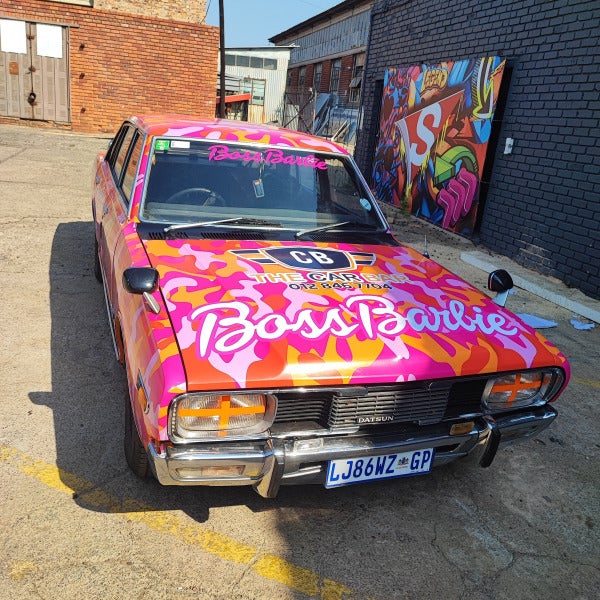 A fun vehicle Barbie wrap!