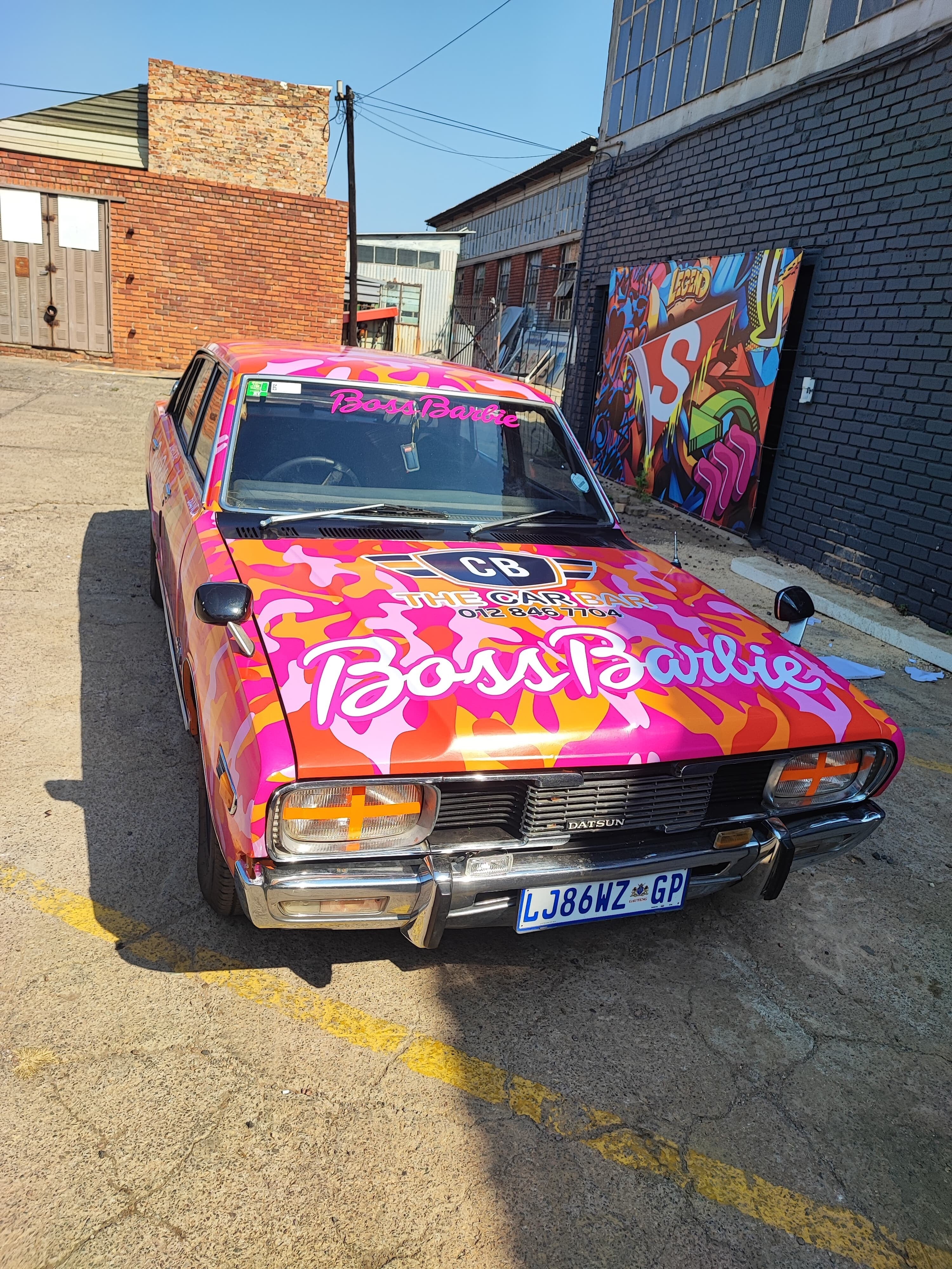 A fun vehicle Barbie wrap!