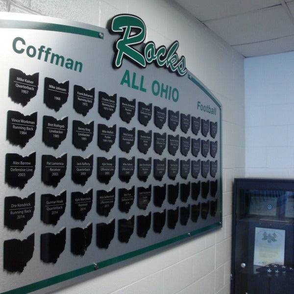 Dublin Coffman 04-13-2017 All Ohio Record acrylic and brushed silver1