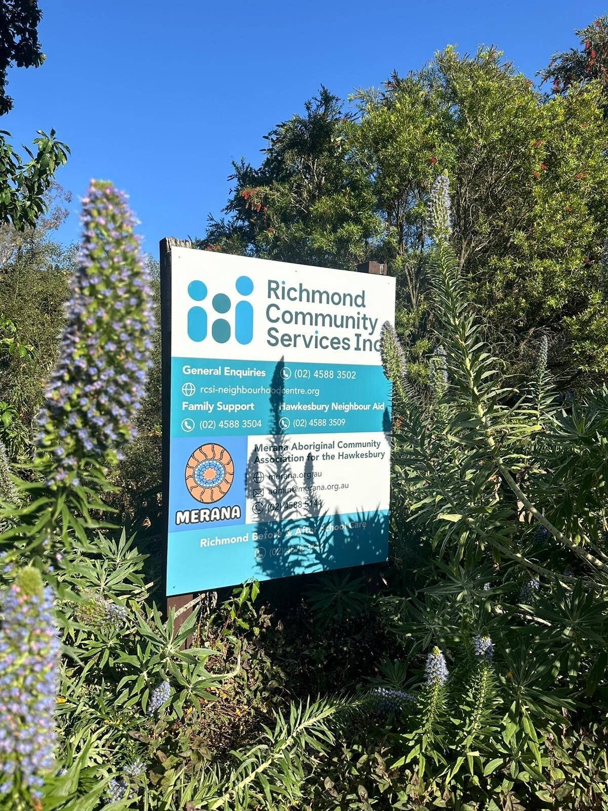 Post & Panel Sign- By Signarama Penrith- For Richmond Community Services