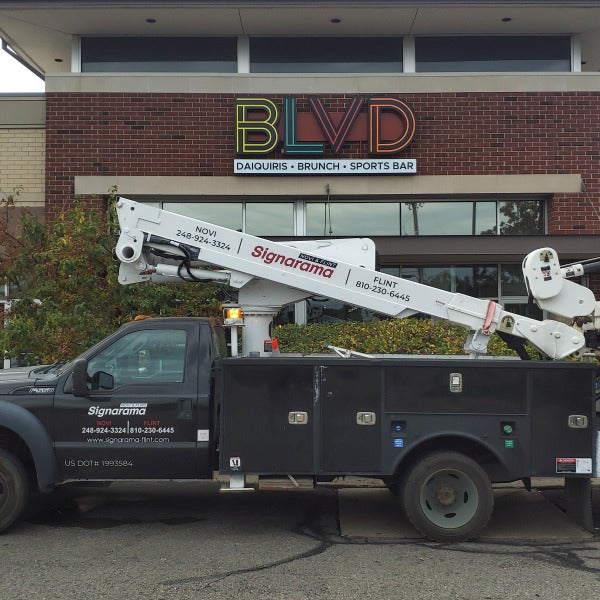 New Halo Lit Signage for BLVD