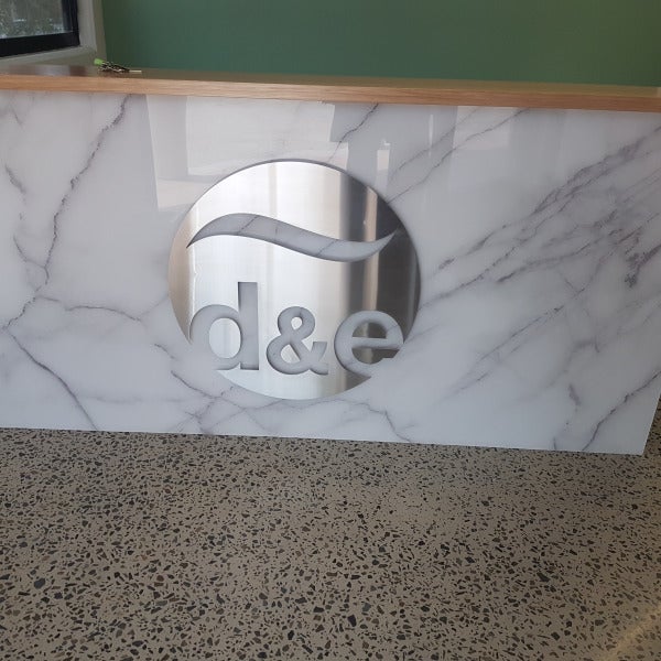 Simple signage adds to an already beautiful space.