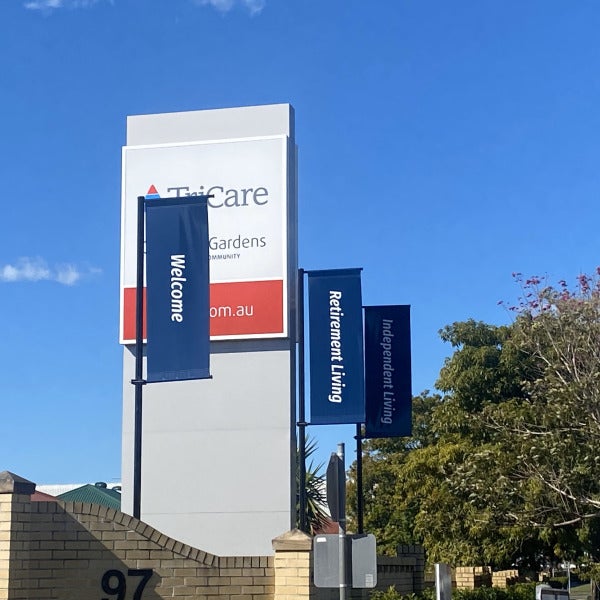 Pole banners really showcase an entry!
