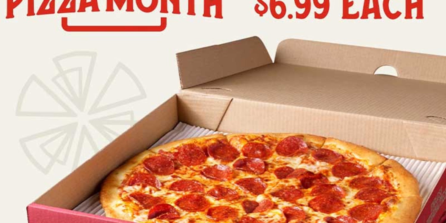 Cicis Pizza Celebrates National Pizza Month with $6.99 Large 1-Topping Pizza Deal Cicis Pizza Celebrates National Pizza Month with $6.99 Large 1-Topping Pizza Deal