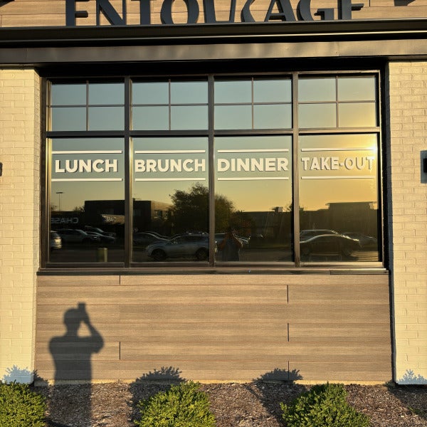 Office Window Tint with Logo