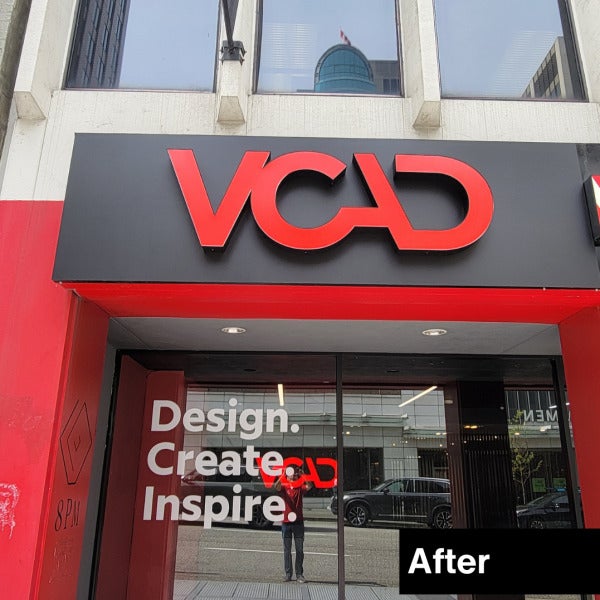 3D Illuminated Channel Letters for Campus Support/VCAD in Vancouver, BC