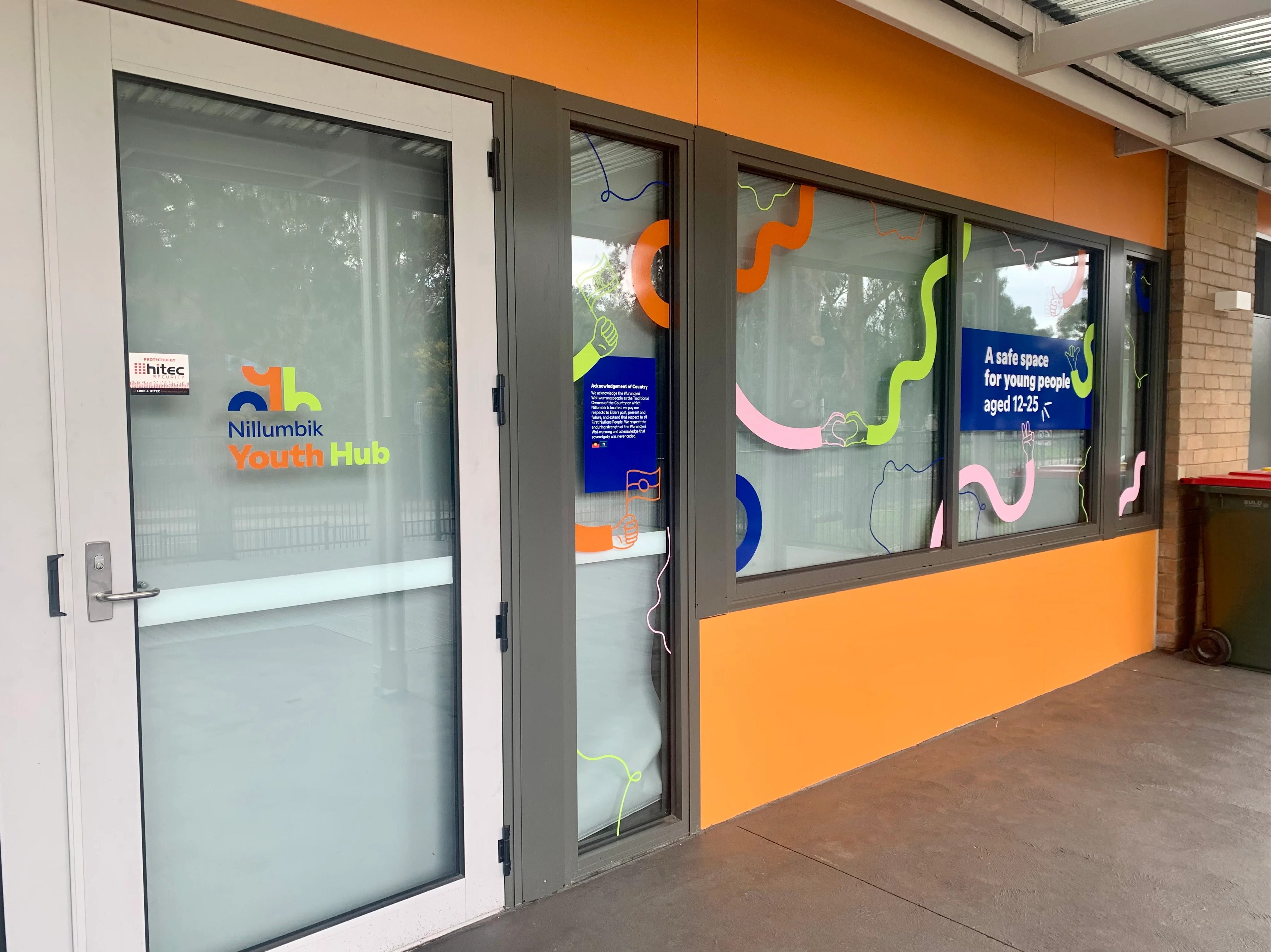 Windows Graphics - Nillumbik Youth Hub - Diamond Creek VIC.