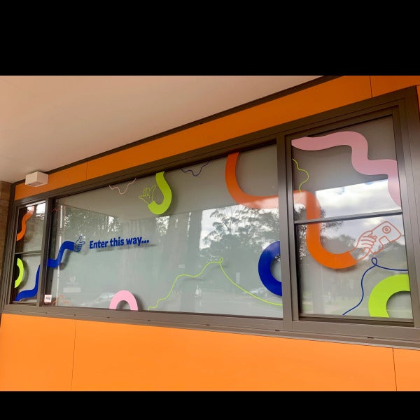 Windows Graphics - Nillumbik Youth Hub - Diamond Creek VIC.