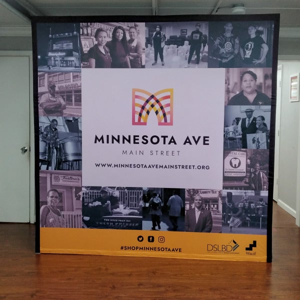 Wacif of Washington DC Engages the Community with a Professional Fabric Backdrop Display