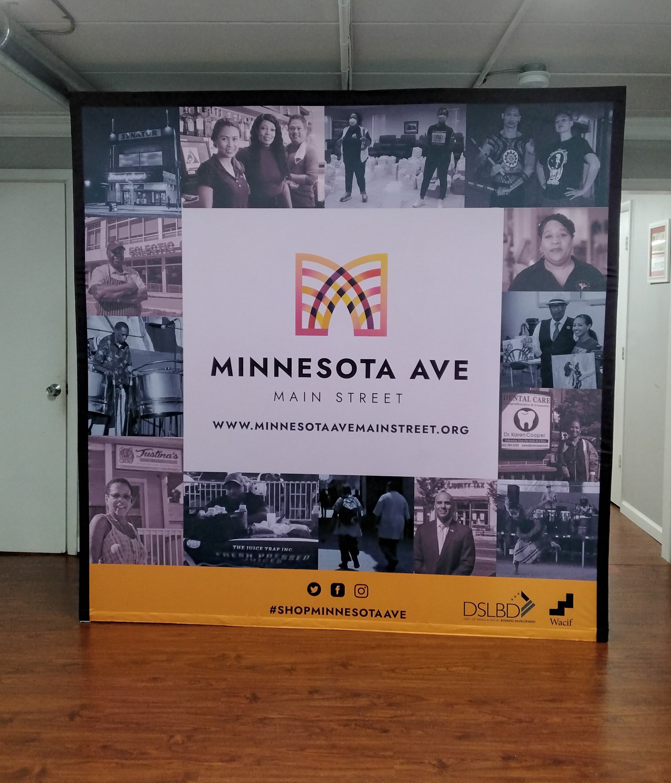 Wacif of Washington DC Engages the Community with a Professional Fabric Backdrop Display