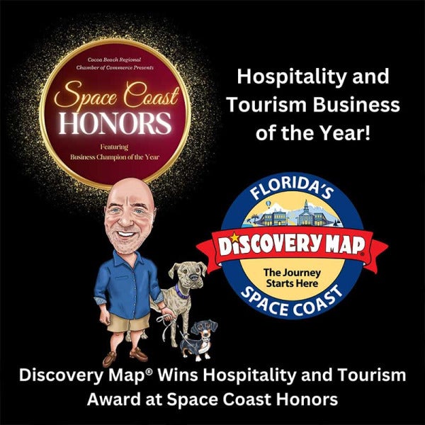 Discovery Map® of Cocoa Beach Wins Prestigious Hospitality and Tourism Award at Space Coast Honors Event Discovery Map® of Cocoa Beach Wins Prestigious Hospitality and Tourism Award at Space Coast Honors Event