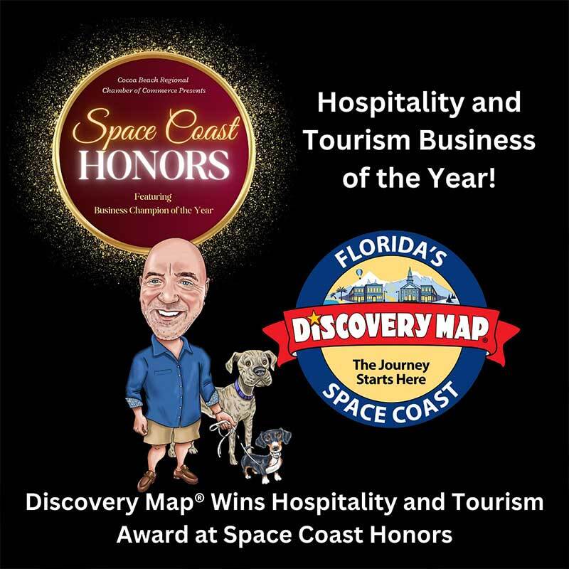 Discovery Map® of Cocoa Beach Wins Prestigious Hospitality and Tourism Award at Space Coast Honors Event Discovery Map® of Cocoa Beach Wins Prestigious Hospitality and Tourism Award at Space Coast Honors Event