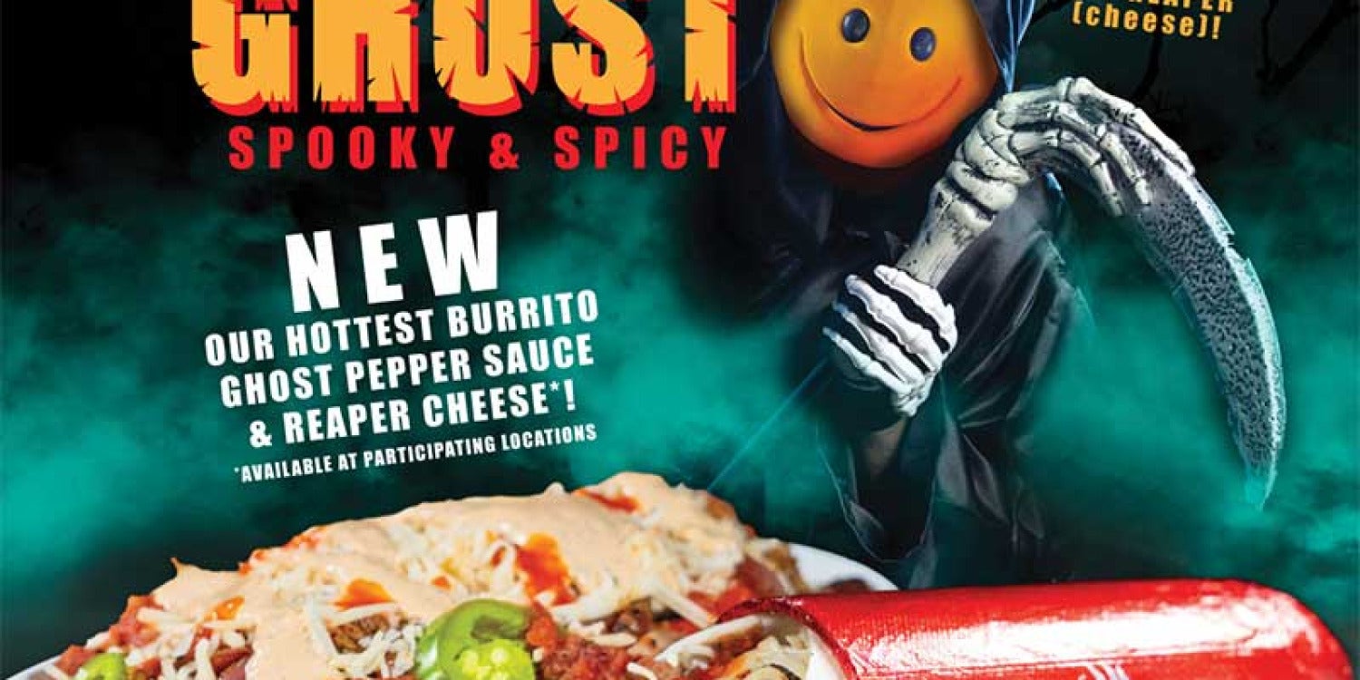 Enter the Scorching Realm of Flavor with Hot Head Burritos' New Ghost Burrito