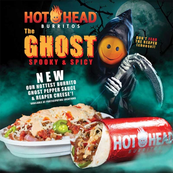 Enter the Scorching Realm of Flavor with Hot Head Burritos' New Ghost Burrito Enter the Scorching Realm of Flavor with Hot Head Burritos' New Ghost Burrito