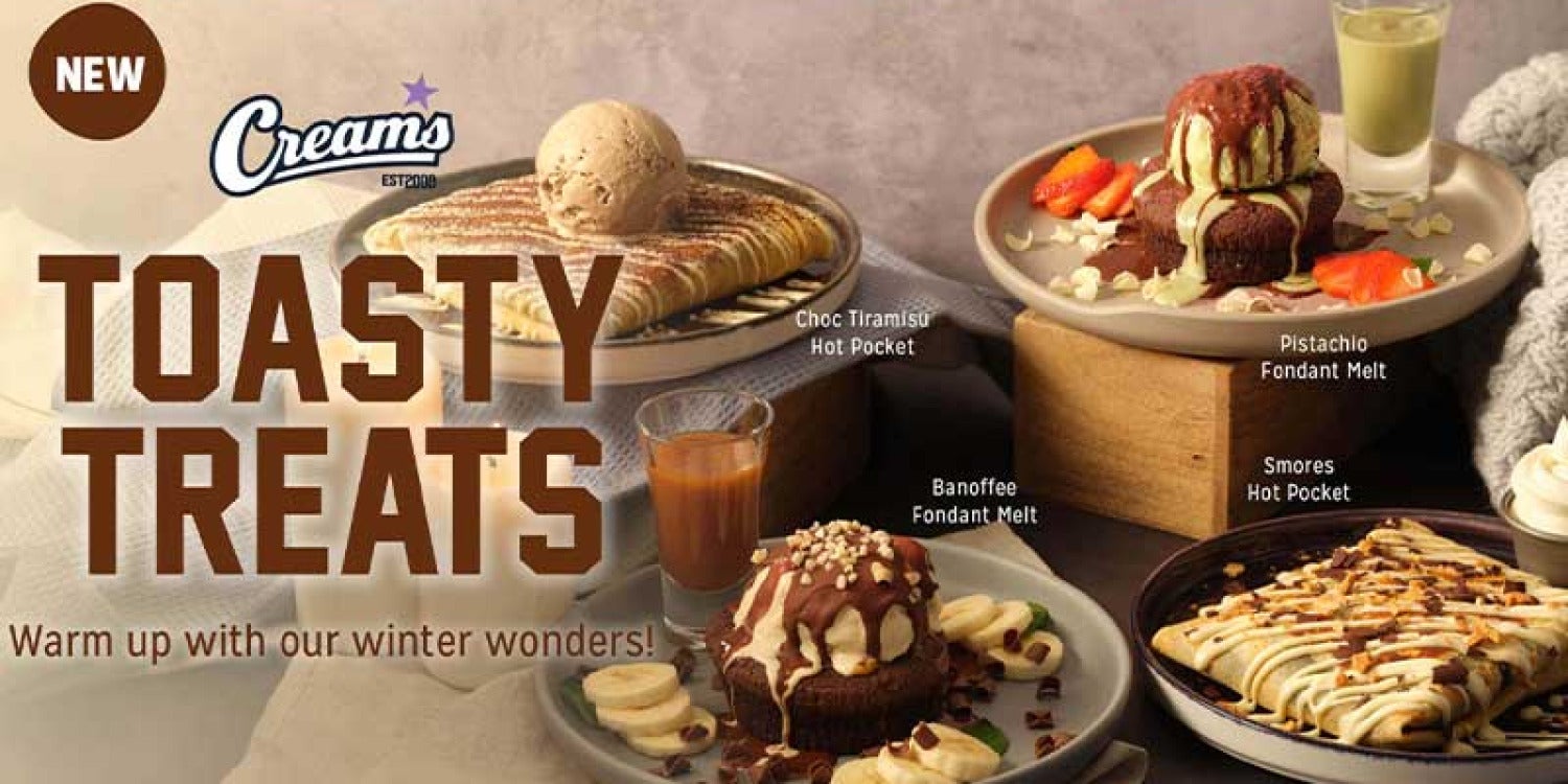 Creams Café to Revolutionize Desserts this Winter with the Launch of The Toasty Treats