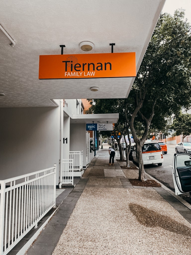 Brisbane Window Frosting, Graphics & Fascia Sign for Tiernan Family Law