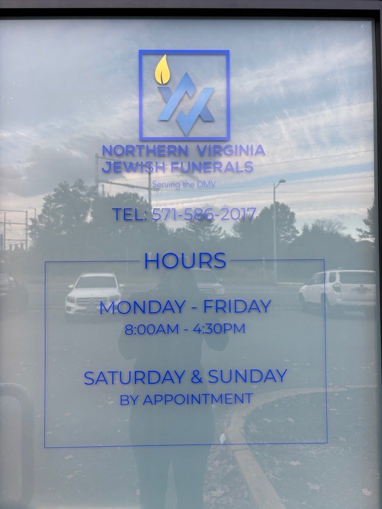 Jewish Funerals of Northern VA Chooses Signarama Tysons Corner for Window and Door Frosting Ahead of Grand Opening