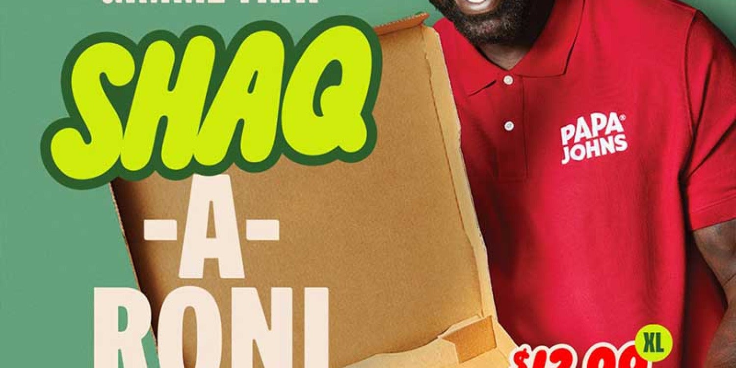 Papa Johns' Shaq-a-Roni Pizza: Slam Dunking for Charity and Flavor