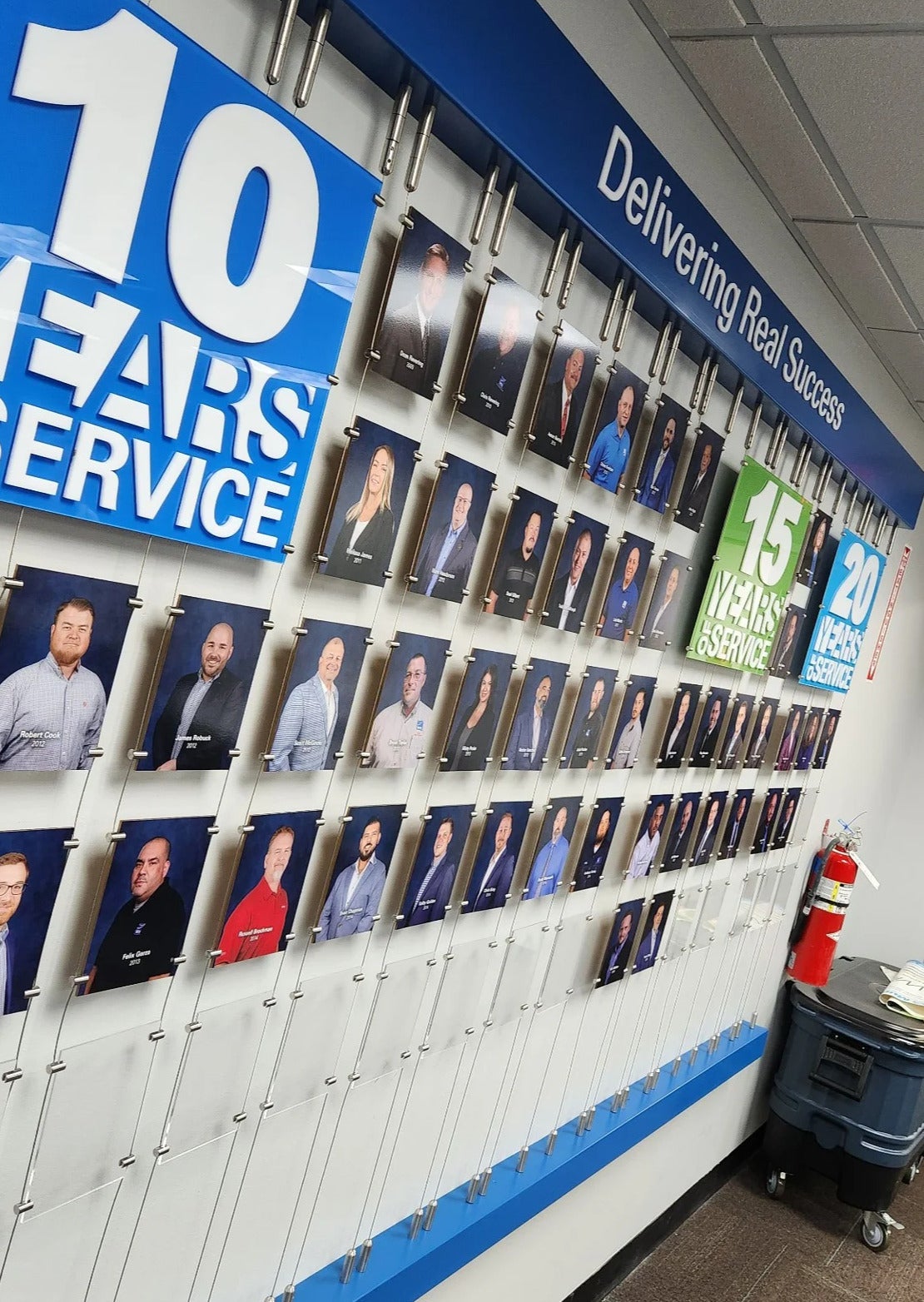 Years of Service acrylic prints HTS in Houston, TX