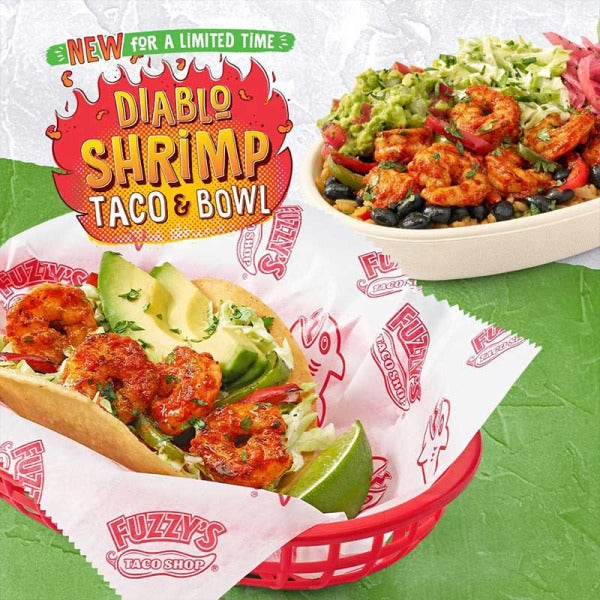 Fuzzy's Taco Shop Unleashes Fiery Diablo Shrimp Delights for Limited Time