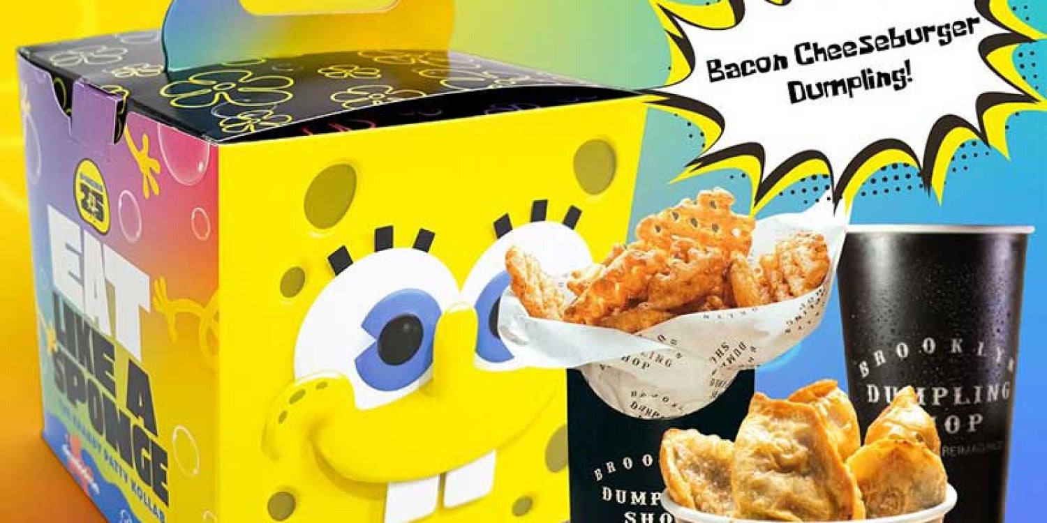 Brooklyn Dumpling Shop Teams Up with SpongeBob SquarePants for Krabby Patty Kollab Menu Brooklyn Dumpling Shop Teams Up with SpongeBob SquarePants for Krabby Patty Kollab Menu