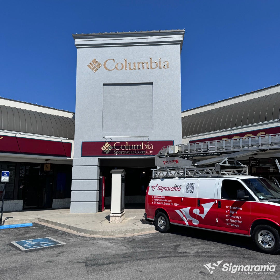 Transformative LED Channel Lettering Install at Columbia Sportswear
