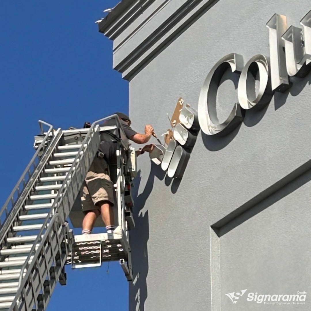 Transformative LED Channel Lettering Install at Columbia Sportswear