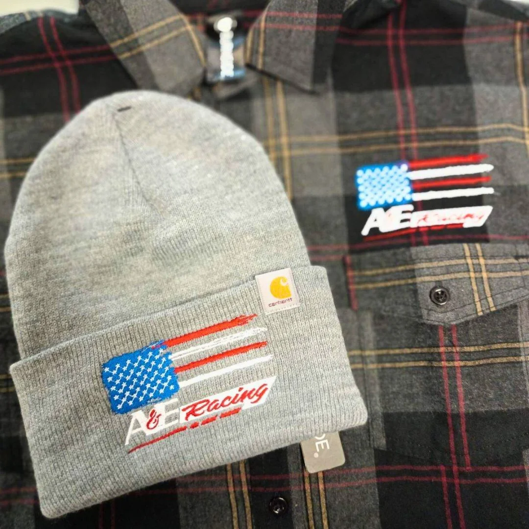 Embroidered Flannels & Beanies