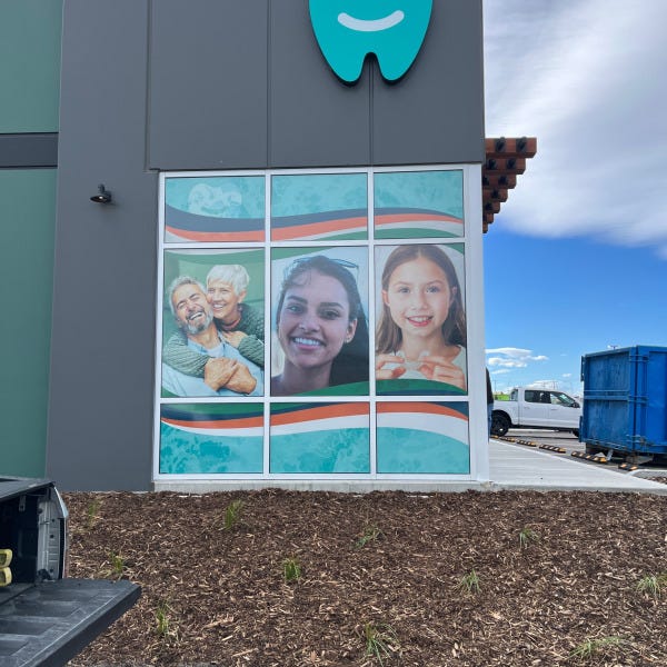 Window Graphic and LED Sign