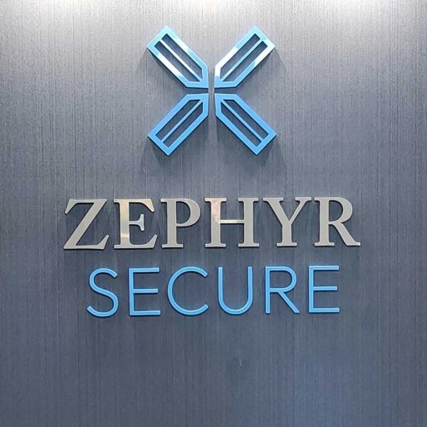 Zephyr Secure Channel Letters Sign