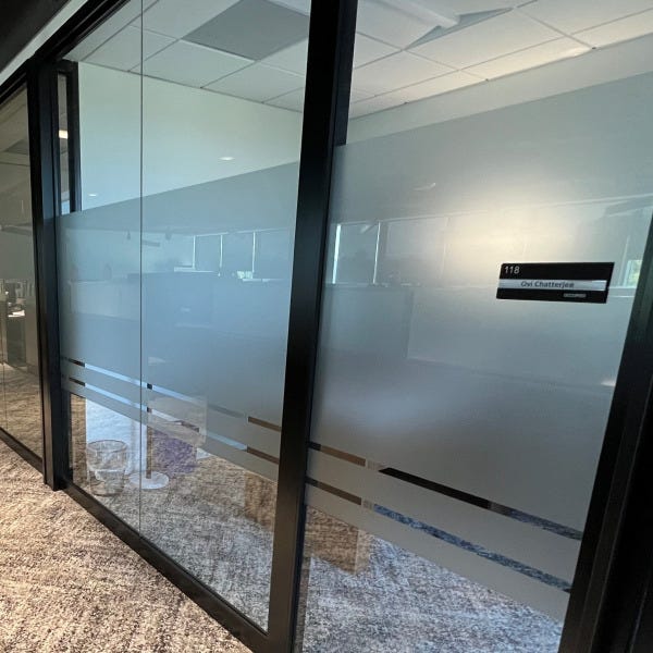 Frosted Office Rooms