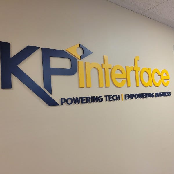 KP Interface Interior Dimensional Letters