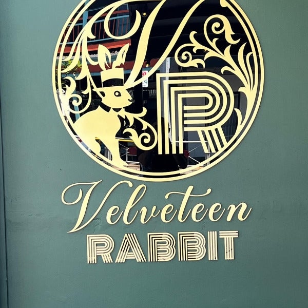 Slick signage for the newest hot spot on Caxton Street.