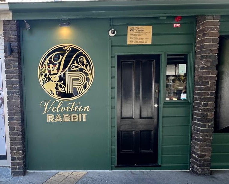 Slick signage for the newest hot spot on Caxton Street.