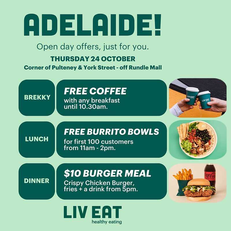 Liv Eat to Make Healthy Dining Splash in Adelaide with Grand Opening on Pulteney Street