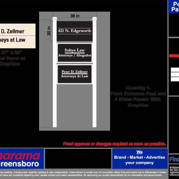 Custom Post and Panel Signage