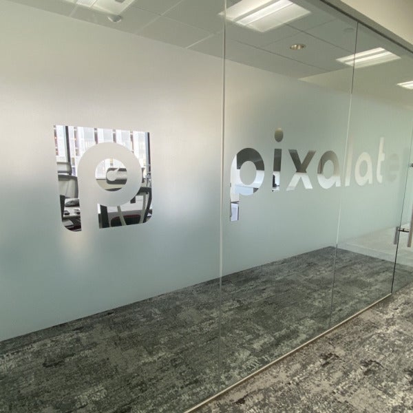 Enhance Your Office with Custom Window Frosting for Pixalate in Vienna, VA