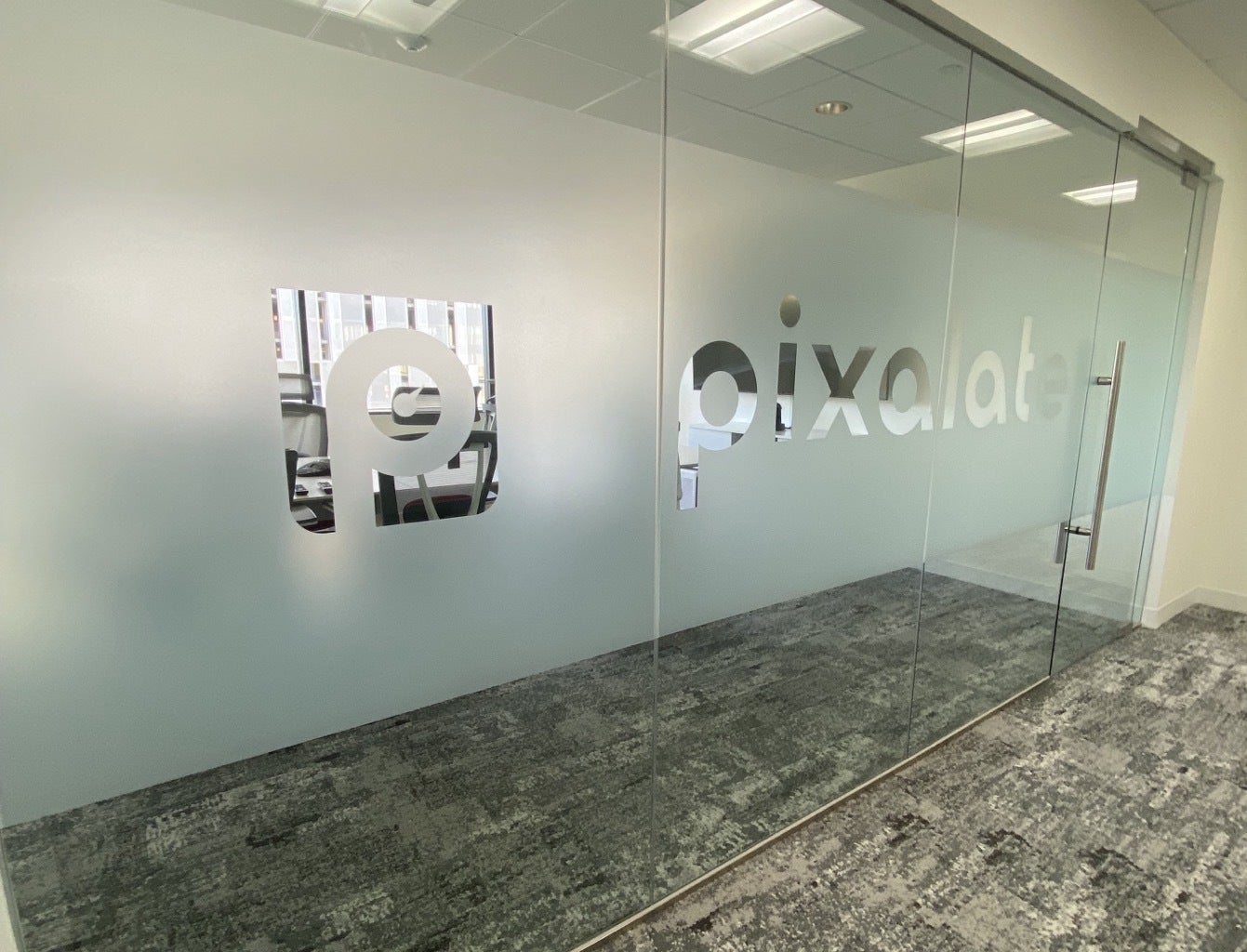Enhance Your Office with Custom Window Frosting for Pixalate in Vienna, VA