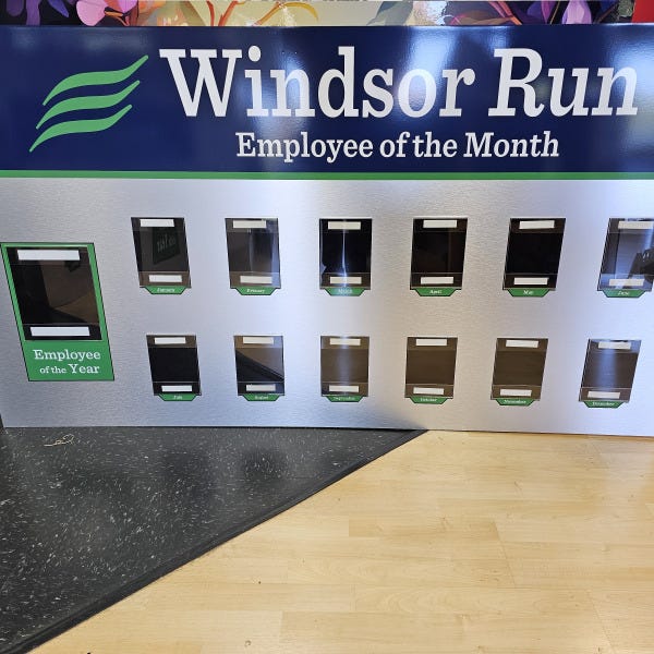 Employee of the Month Sign