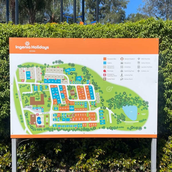 Ingenia Panel and Post Sign