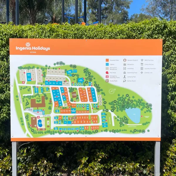 Ingenia Panel and Post Sign