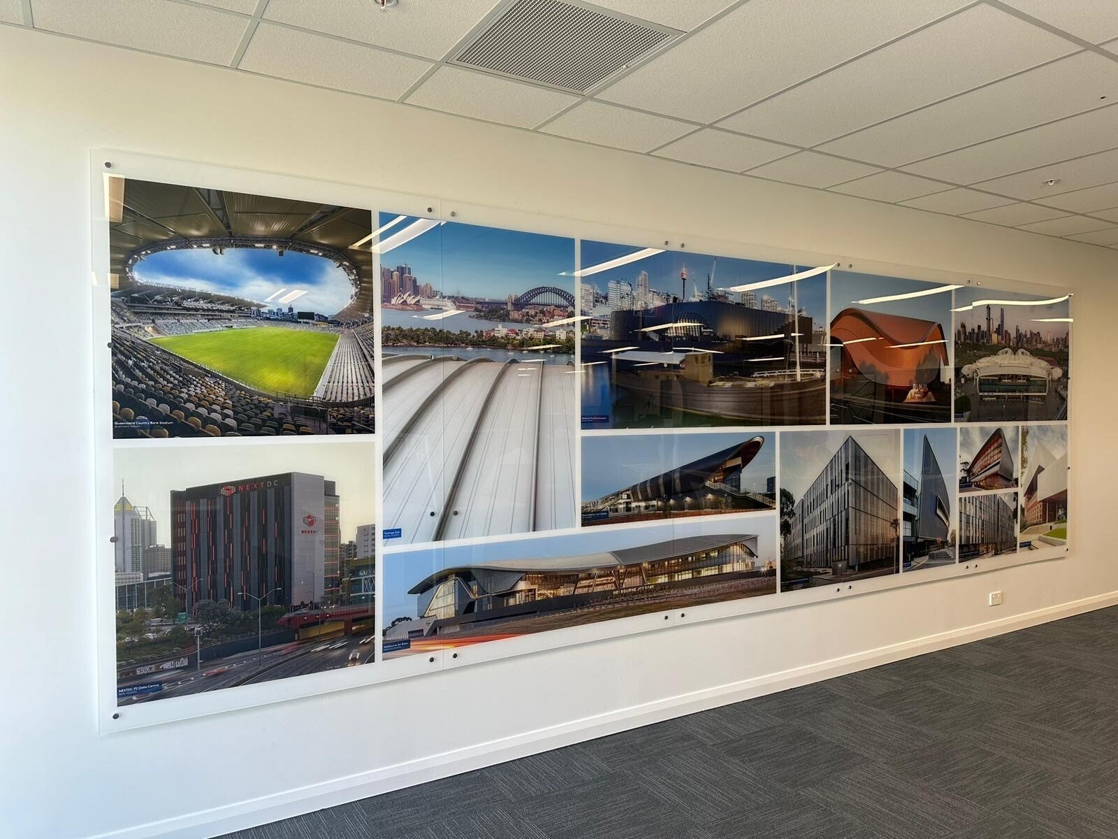 Acrylic Display Wall- By Signarama Penrith- For Kingspan